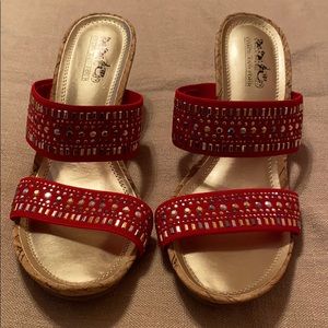 Coach and Four Sparkling Red Wedges